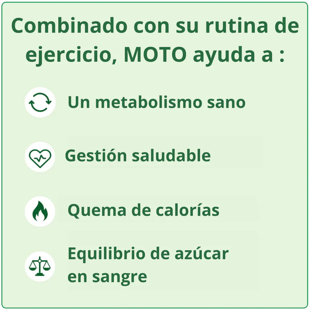MOTO Cápsulas que aceleran el metabolismo