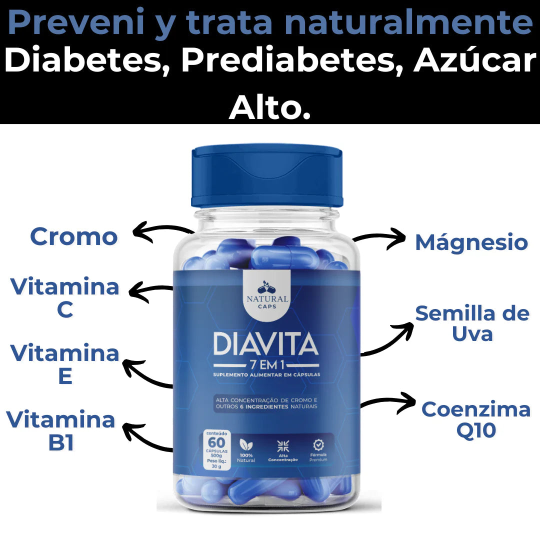 suplemento para la pre y diabetes 7 en1 DIAVITA GENERAL