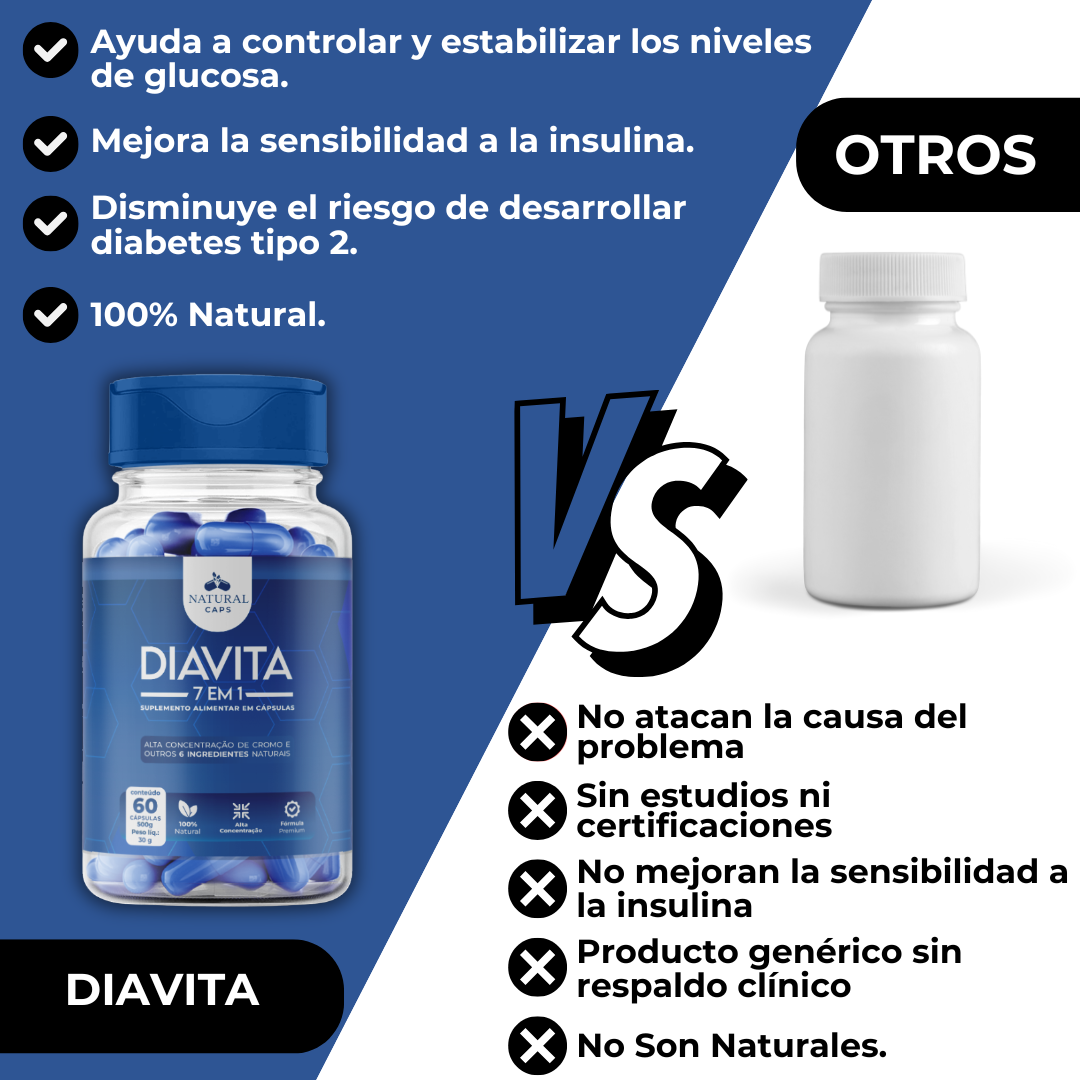suplemento para la pre y diabetes 7 en1 DIAVITA GENERAL