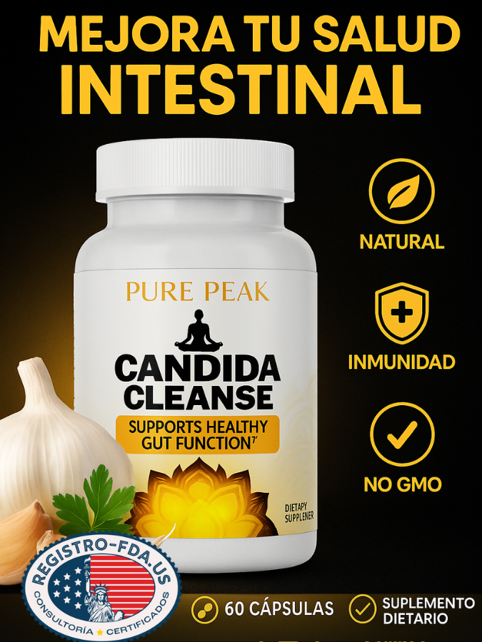 Candida Cleanse® Cápsulas que reducen antojos, hinchazón y fatiga