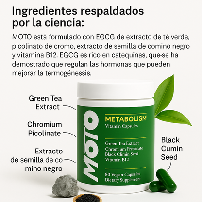MOTO Cápsulas que aceleran el metabolismo