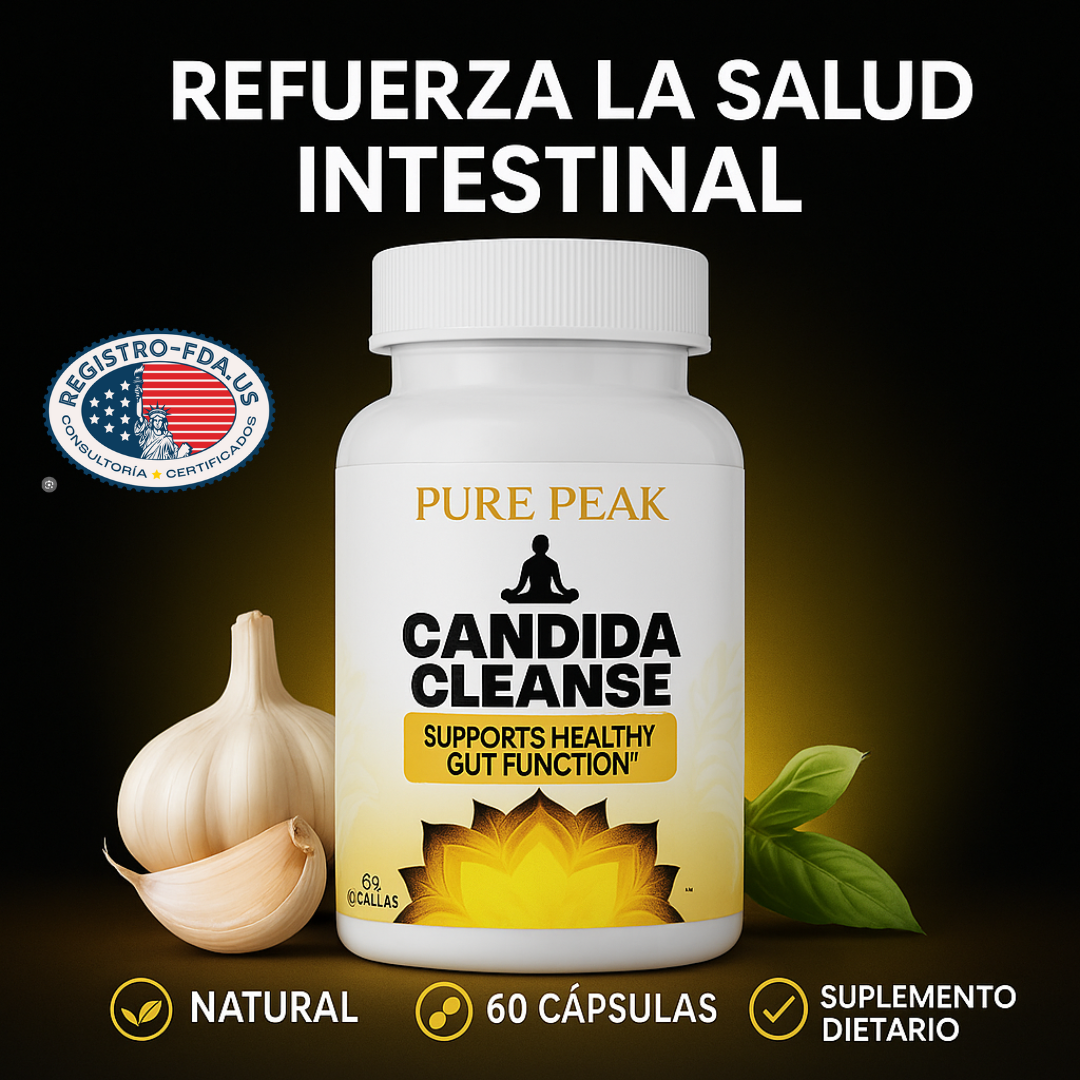Candida Cleanse® Cápsulas que reducen antojos, hinchazón y fatiga
