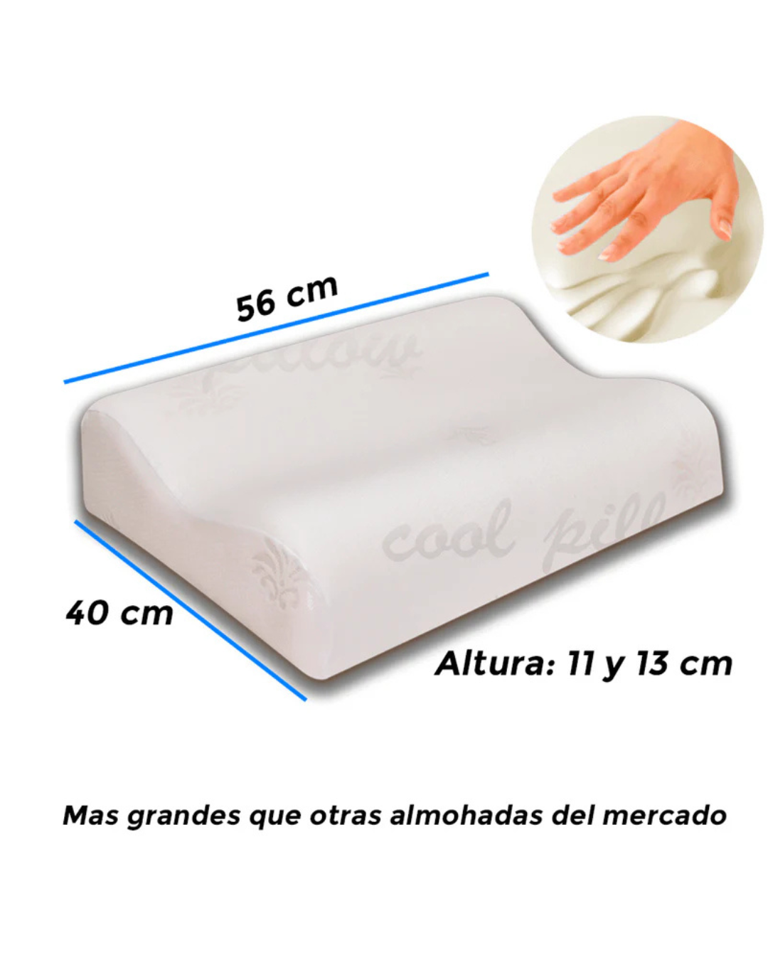 Set X 2 Almohada Visco-Smart Con Memoria - Cervical Alta