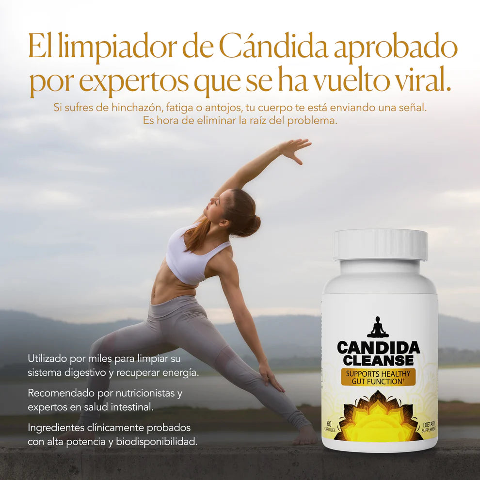 Candida Cleanse® Cápsulas que reducen antojos, hinchazón y fatiga