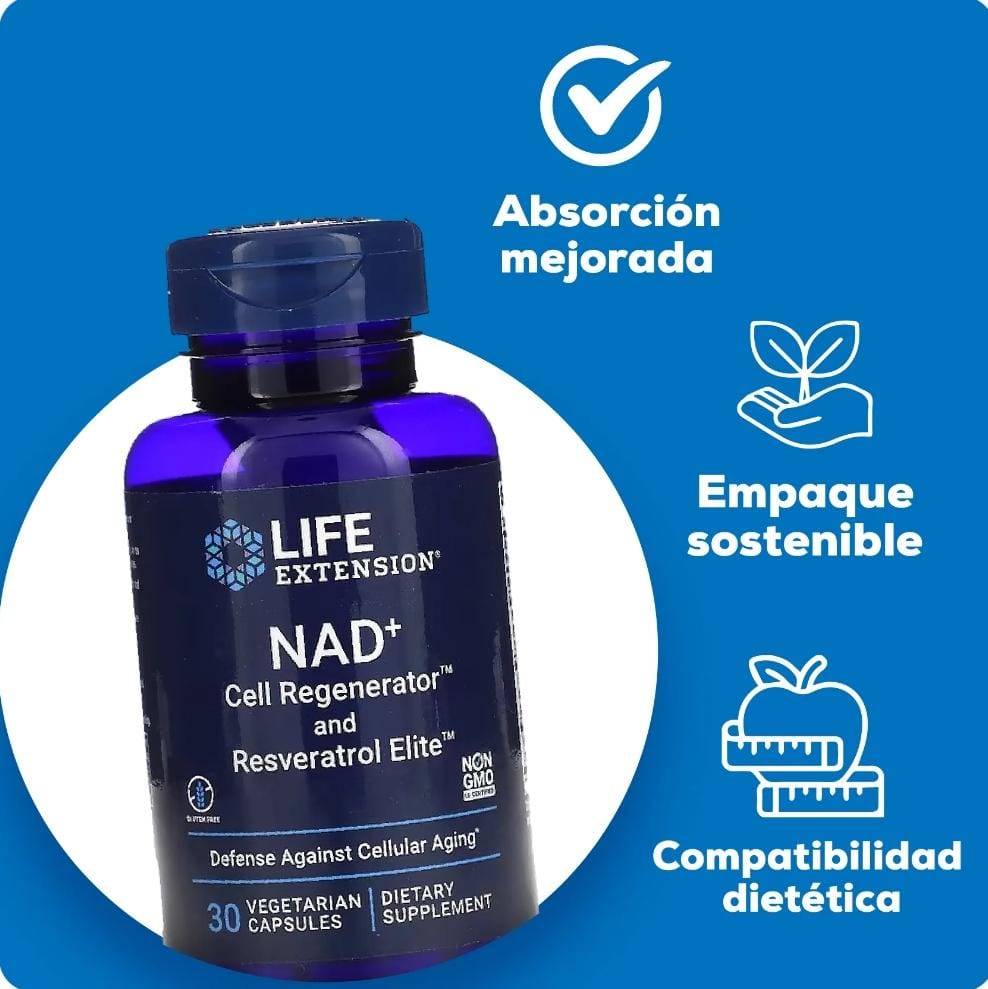 NAD+ y Resveratrol Suplemento optimizado